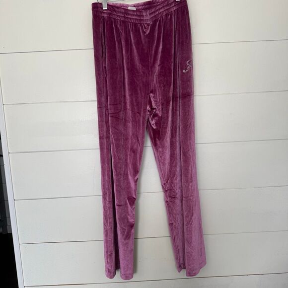 Victoria’s Secret Pink Women’s Large Velour Shine Tracksuit New Y2K style 2000s - Picture 6 of 10